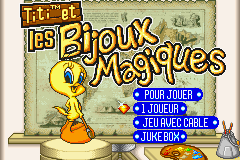Titi et les Bijoux Magiques Title Screen